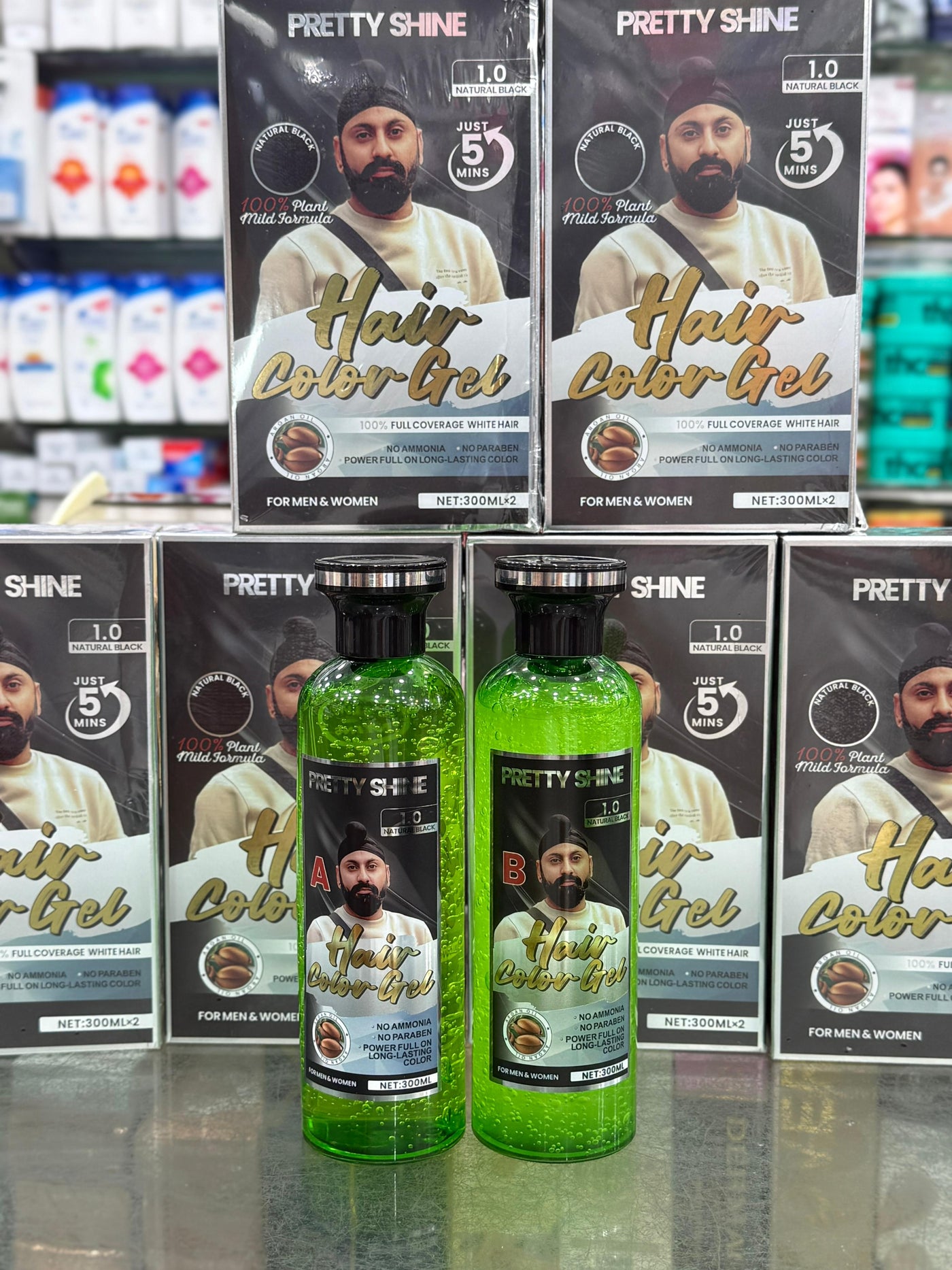 PRETTY SHINE HAIR COLOR GEL 600ML SARDAR JEE