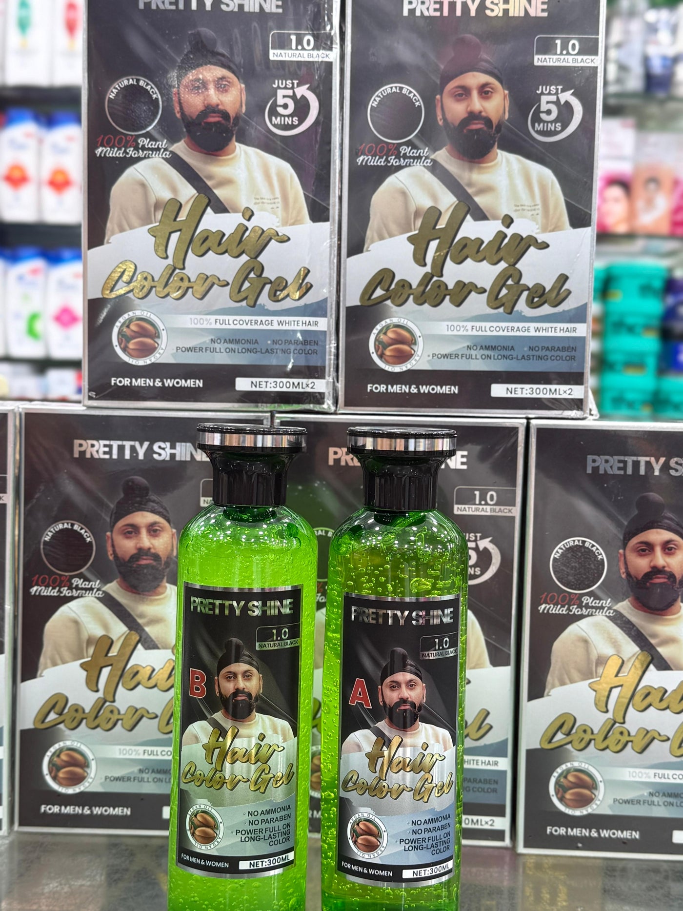 PRETTY SHINE HAIR COLOR GEL 600ML SARDAR JEE