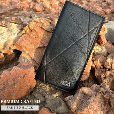 New Imported Long Leather Trifold Wallet For Cash & Cards